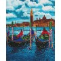 Набор картин по номерам 2 в 1 "Венецианское такси" 40х50 KHO2749 и "Цветы вдохновения" 40х40 KHO3112