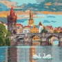 Набор картин по номерам 2 в 1 Идейка "Любовь в большом городе" 40х50 KHO4656 и "Вечерняя Прага" 40х40 KHO3616