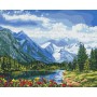 Набір картин за номерами 2 в 1 Ідейка "Альпійська досконалість" 40х50 KHO2288 та "Полунична ніжність" 30х40 KHO5603