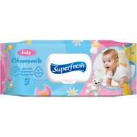 Салфетки влажные Baby с клапаном 72шт Арт.004517