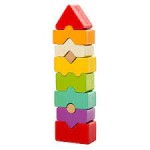 Дерев'яні іграшкові кубики, пірамідки