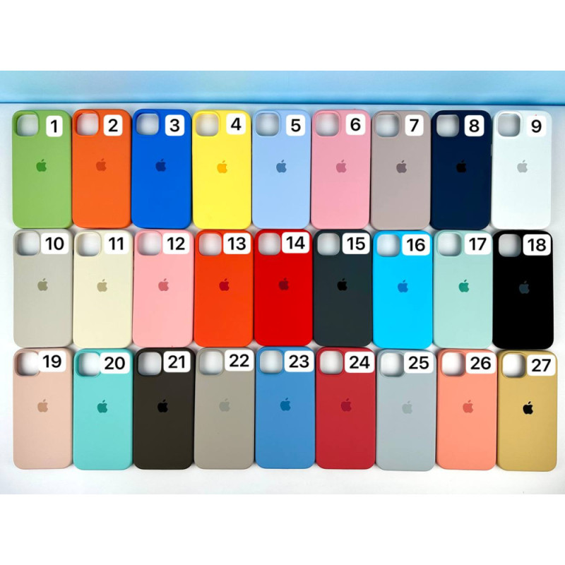 Чехол накладка Silicone Case 100% Original Full Protective iPhone 14 Pro Арт.43415