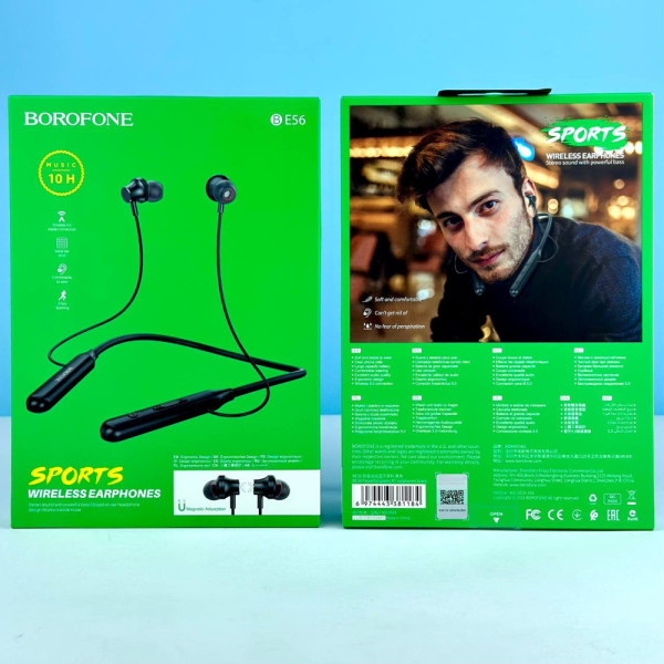 Навушники беспроводные BE56 Powerful sports earphones Арт.36041
