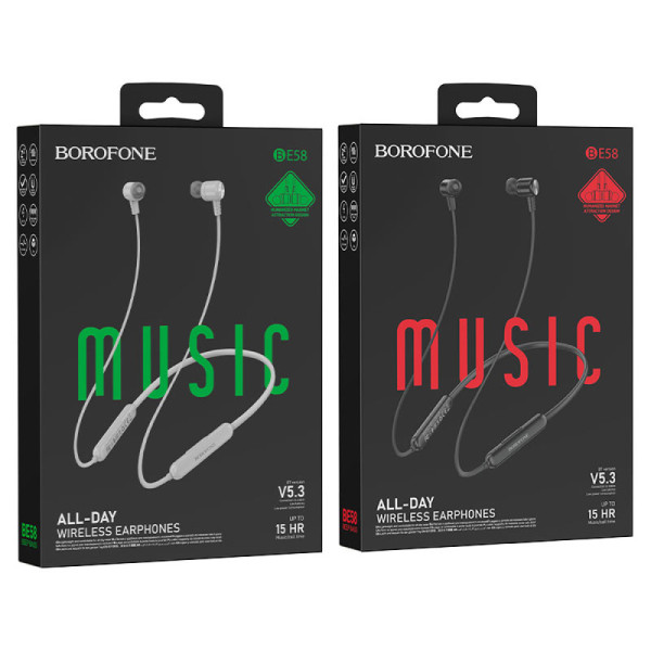 Наушники проводные Borofone BE58 Neck hanging sports earphones Арт.37136