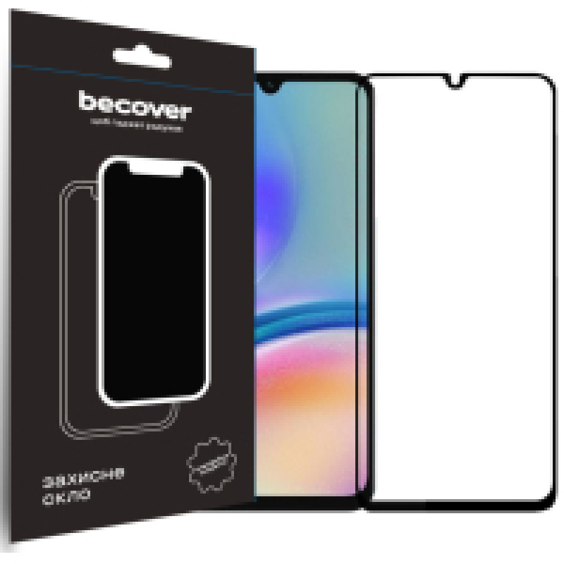 Защитное стекло BeCover Samsung Galaxy A05 SM-A055/A05s SM-A057 Black Арт.U0874844