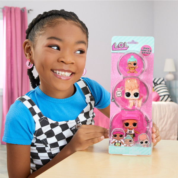 Набір ігрових фігурок Спайки, Кітті, Ліл Дженні L.O.L. Surprise! 987895 серії «OPP Tot + Pet + Lil Sis» (987895)