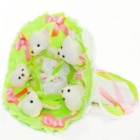 Букет з іграшок Ведмедики лайм 5344IT з 5ю іграшками (5344IT)