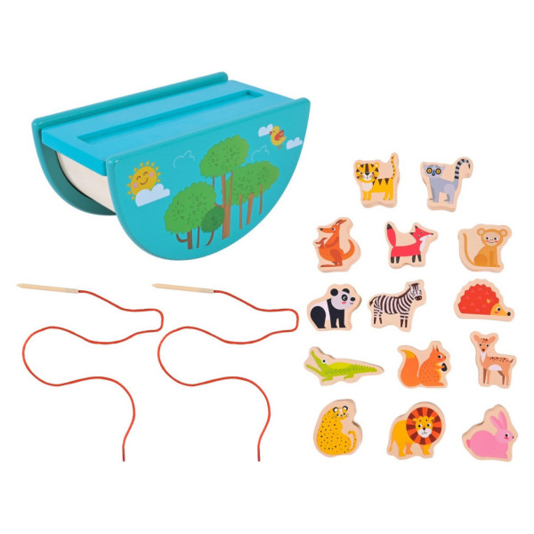 Дерев'яна іграшка Балансир-шнурівка 2 в 1 C9406 (C9406)