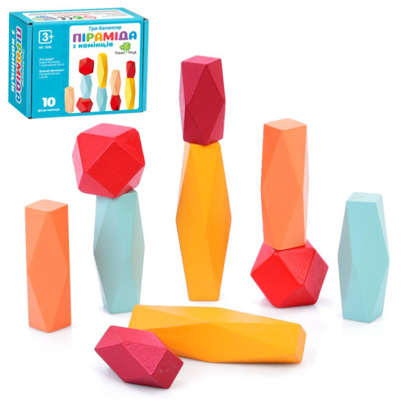 Детская деревянная игра-балансир MD 1896, 10 фигурок(MD 1896)