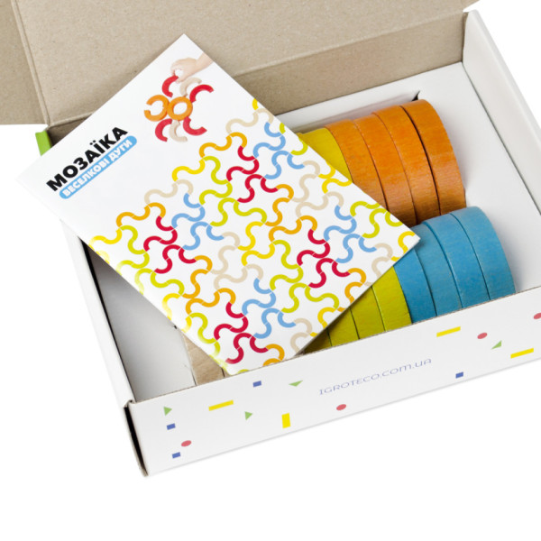 Дерев'яна розвиваюча гра "Райдужні дуги" Igroteco 900507 мозаїка-балансир (900507)