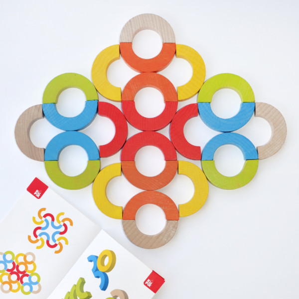 Дерев'яна розвиваюча гра "Райдужні дуги" Igroteco 900507 мозаїка-балансир (900507)