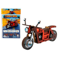 Дитячий дерев'яний 3D конструктор "Турбо байк" Puz-00961, 91 деталь (Puz-00961)