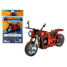 Дитячий дерев'яний 3D конструктор "Турбо байк" Puz-00961, 91 деталь (Puz-00961)