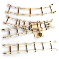 Дерев'яний конструктор "Rails set" Time for Machine T4M380309, 196 дет (T4M380309)