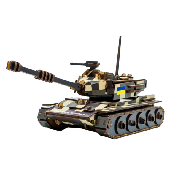 Дерев'яний 3D конструктор Танк 162-0074, 162 деталі (162-0074)