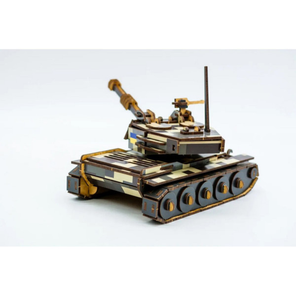 Дерев'яний 3D конструктор Танк 162-0074, 162 деталі (162-0074)
