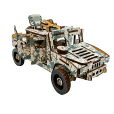 Дерев'яний 3D конструктор Хамер 65-00743, 65 деталей (65-00743)