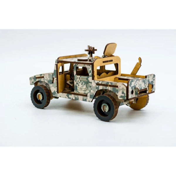 Деревянный 3D конструктор Хамер 65-00743, 65 деталей (65-00743)