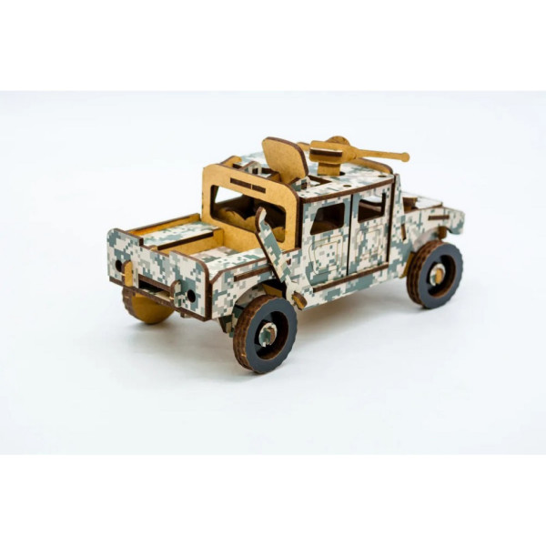 Деревянный 3D конструктор Хамер 65-00743, 65 деталей (65-00743)