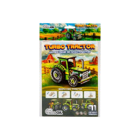Дитячий дерев'яний 3D конструктор "Tурбо трактор" Puz-00960, 71 деталь (Puz-00960)