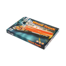 Дитячий дерев'яний 3D конструктор "Фура з причепом" Puz-00952, 206 деталей (Puz-00952)