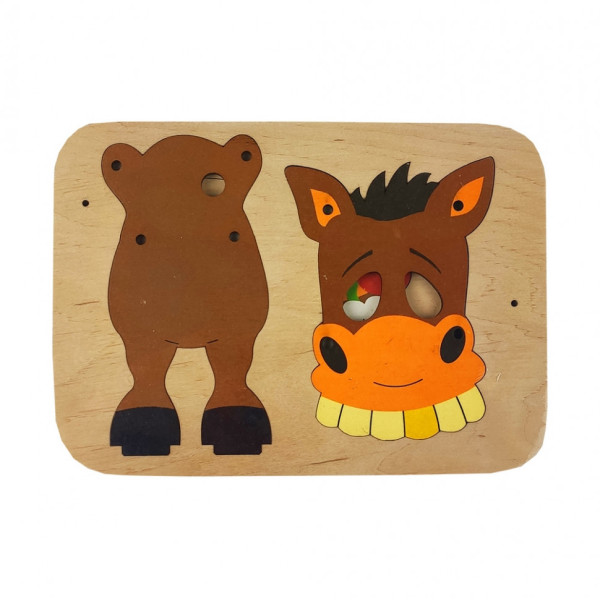 Дитячий конструктор "Конячка" 172216 дерев'яний (172216)