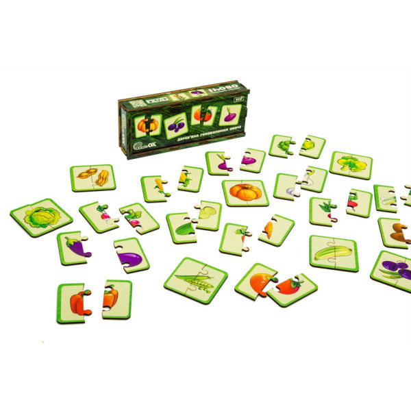 Дерев'яна головоломка "Овочі" Puz-95963, 40 елементів (Puz-95963)