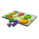 Деревянный пазл-вкладыш "Умный мир: Веселые фрукты" Puz-88749 А5, 18 элементов (Puz-88749)