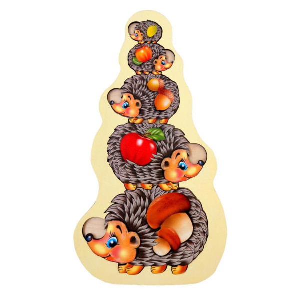 Настільна гра-сортер "Їжачки" Ubumblebees (ПСД045) PSD045 більше-менше (PSD045)