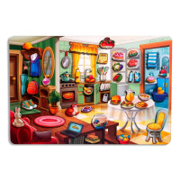 Дерев'яний пазл-вкладиш "Наведи лад в кімнаті та нагодуй Ваню" (ПСД271) PSD271 (PSD271)