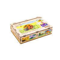 Дерев’яний дитячий пазл 4в1 "Комахи" Puz-59557, 80 елементів (Puz-59557)