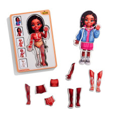 Дерев'яний пазл-вкладиш "Анатомія людини - дівчинка-3" (ПСД264) PSD264 будова тіла (PSD264)