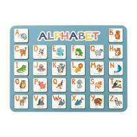 Деревянный алфавит-вкладыш английский "ALPHABET" 3240-03-002 синий 29х39 см (3240-03-002)
