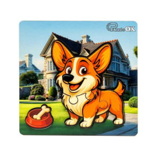 Деревянный пазл-вкладыш "Веселая собачка" Puz-88753 А6, 4 элемента (Puz-88753)