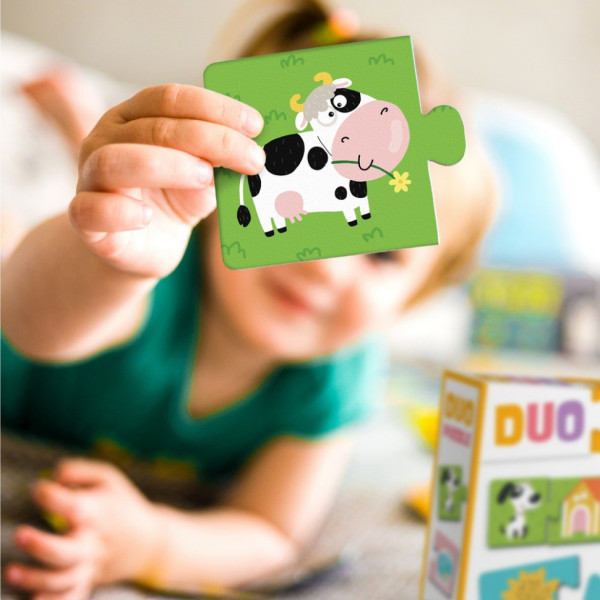 Детский пазл "ДУО-Зверушки и их дома" 300690, 24 элемента(300690)