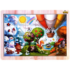 Настільний розвиваючий Пазл-вкладиш "Пори року" (ПСД241) PSD241 підказка-фон (PSD241)