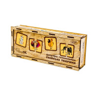 Дерев'яна головоломка "Свійські тварини" Puz-37351, 40 елементів (Puz-37351)