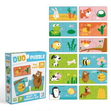 Детский пазл "ДУО-Кто что ест" 300691, 24 элемента(300691)