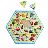 Дерев'яний пазл-головоломка "Асорті" Ubumblebees (ПСФ125) PSF125, 24 деталі  (PSF125)