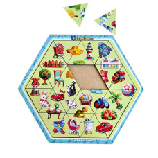 Дерев'яний пазл-головоломка "Асорті" Ubumblebees (ПСФ125) PSF125, 24 деталі  (PSF125)