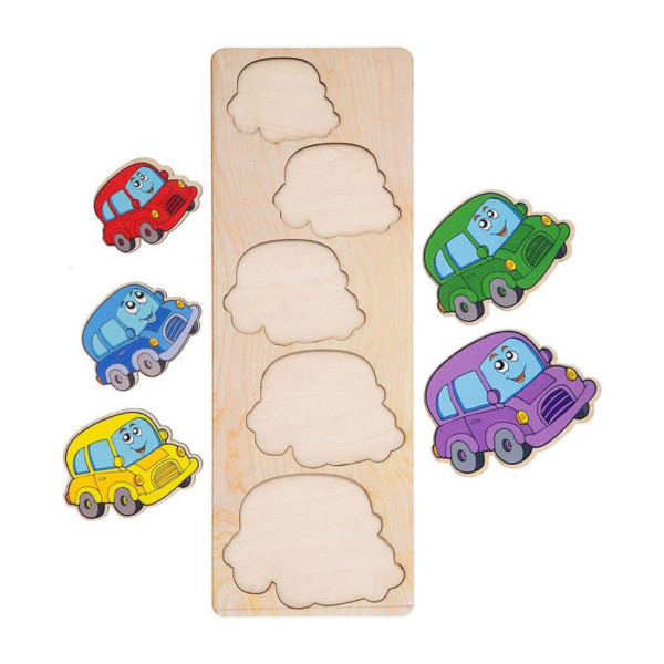 Настільна гра-сортер "Машинки" Ubumblebees (ПСД066) PSD066 більше-менше (PSD066)