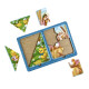 Дерев'яний пазл-вкладиш "Хом'яки та курчата" Ubumblebees (ПСД183) PSD183 в рамці (PSD183)