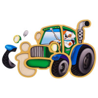 Дерев'яний пазл-вкладиш "Трактор" Ubumblebees (ПСД119) PSD119 пазл-контур (PSD119)