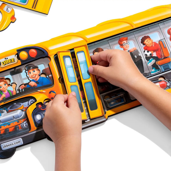 Дерев'яний пазл-вкладиш "Шкільний автобус" (ПСД270) PSD270 (PSD270)