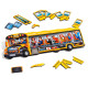 Дерев'яний пазл-вкладиш "Шкільний автобус" (ПСД270) PSD270 (PSD270)
