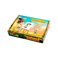 Деревянный пазл-раскраска А5 "Коровка" Puz-22936 кисточка, краски, клейкая пленка(Puz-22936)