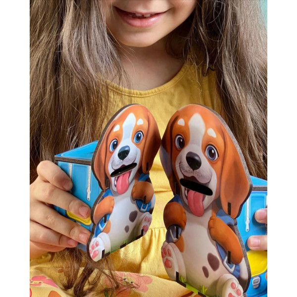 Настільна розвиваюча гра "Нагодуй песиків" Ubumblebees (ПСФ113) PSF113 пазл-сортер (PSF113)