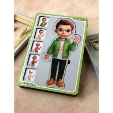 Дерев'яний пазл-вкладиш "Анатомія людини – хлопчик" Ubumblebees (ПСФ026) PSF026 будова тіла (PSF026)