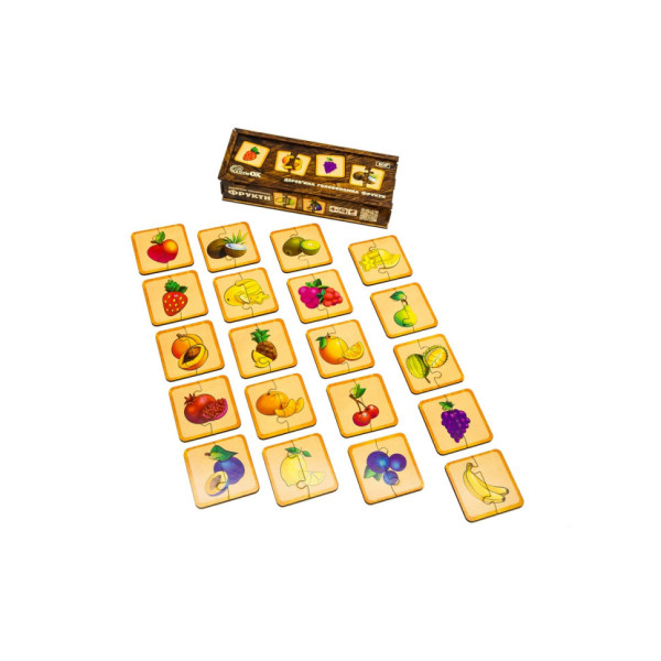 Дерев'яна головоломка "Фрукти" Puz-36359, 40 елементів (Puz-36359)