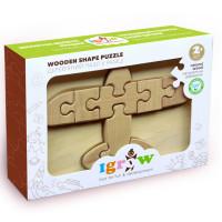 Дерев'яний пазл "Літак" Igrow IGT-002 в рамці (IGT-002)